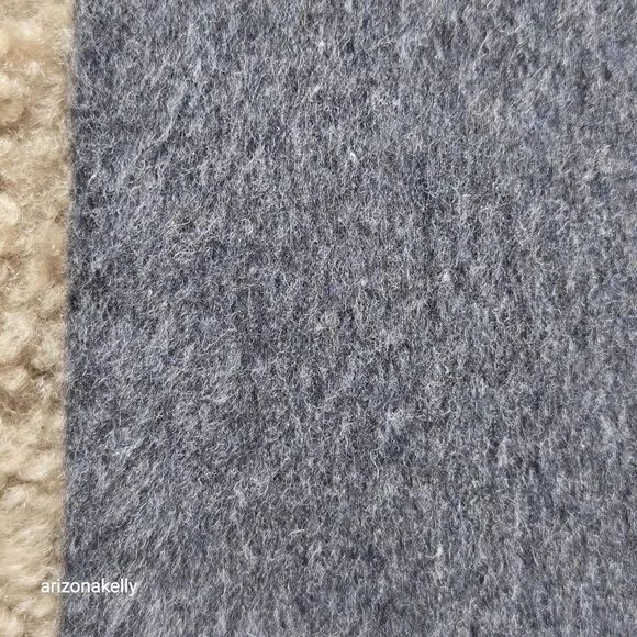 Wool Cashmere Grey Woven Scarf--Possibly Toteme